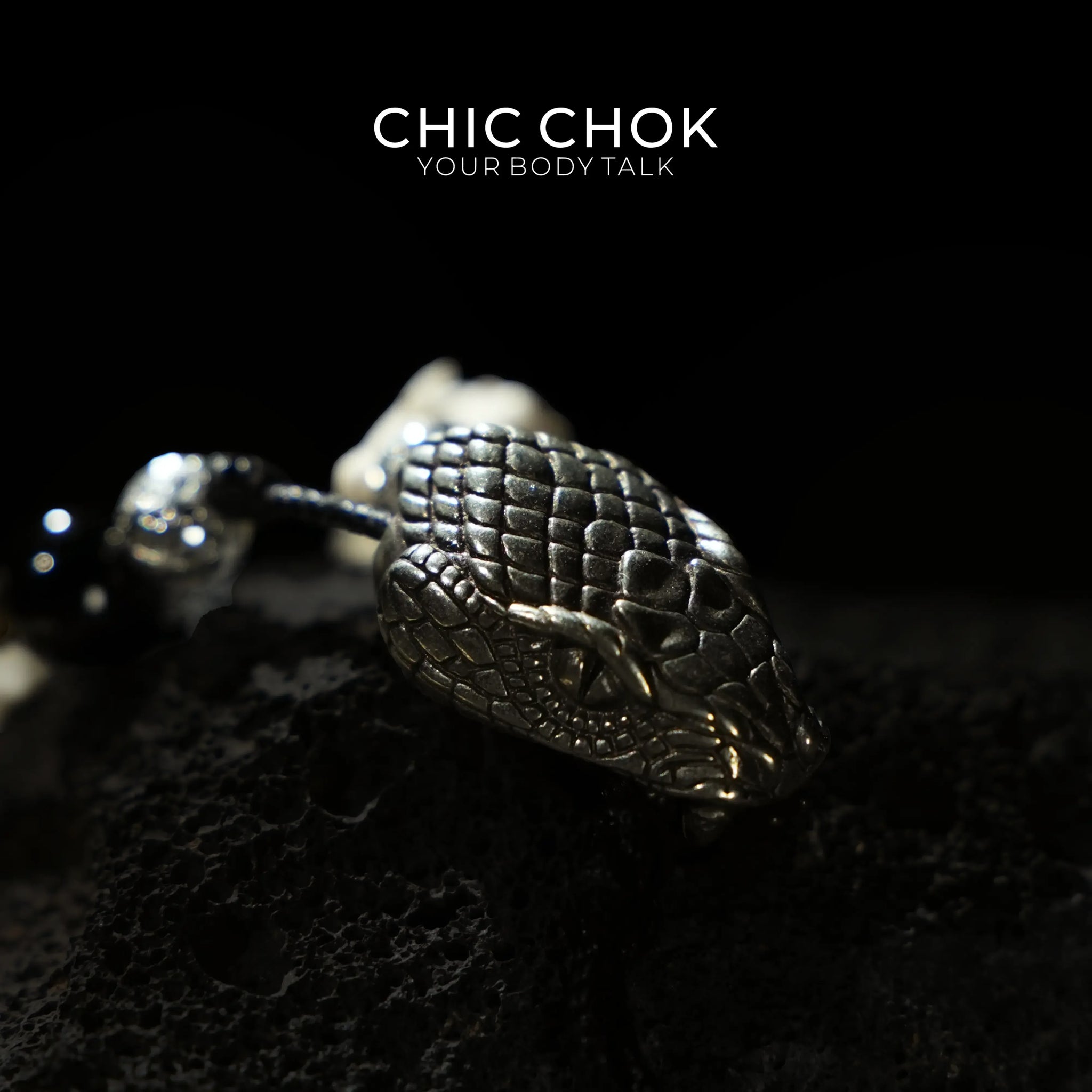 Obsidian Carapace Bone Spine - CHICCHOK - - Bracelet