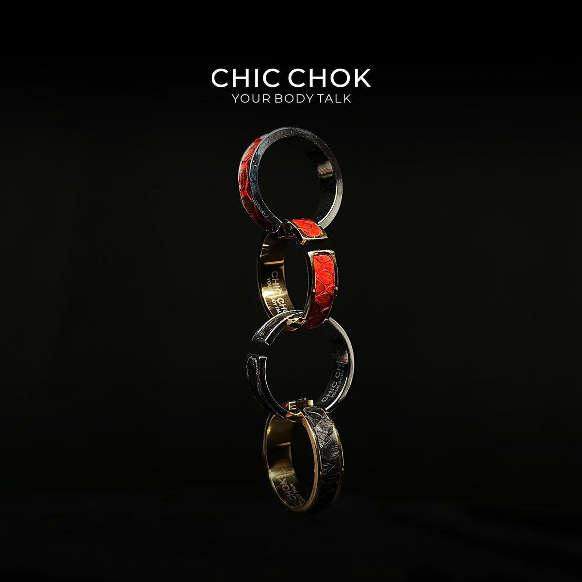 CHICCHOK Classic Open Ring, crafted from high-quality stainless steel. This adjustable ring features a subtle and stylish design, perfect for versatile and modern wear.