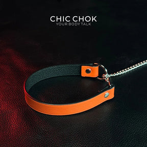 CHICCHOK [Breathless] Pulling Fashion and Fun Choker(Orange) - CHICCHOK - Choker, collar - Choker