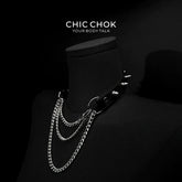 CHICCHOK [Spiked Breathless] Black Choker With Spikes Stylish Pulling Choker Necklace Spikes - CHICCHOK - Choker, collar - Choker