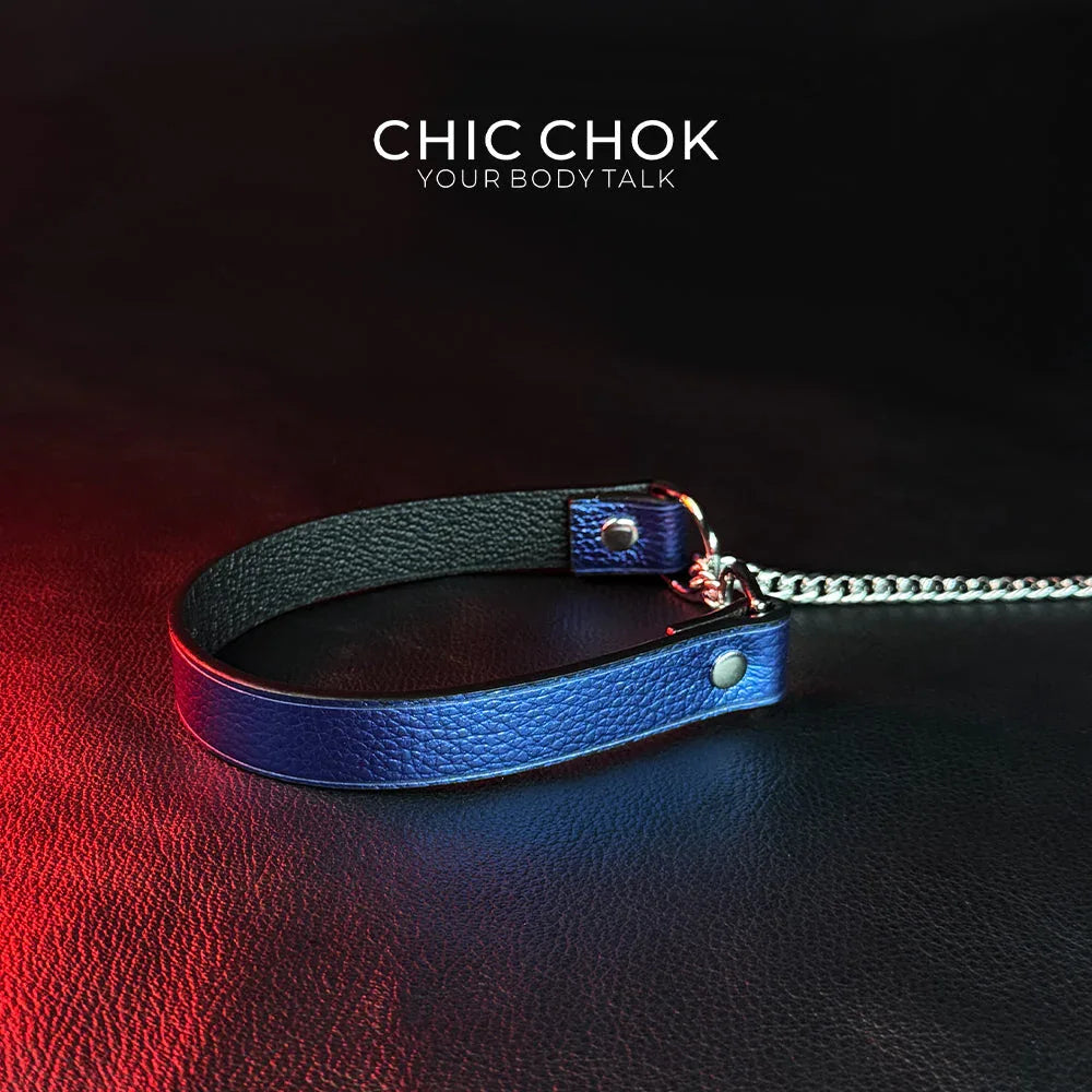 CHICCHOK [Breathless] Pulling Fashion and Fun Choker(Blue) - CHICCHOK - Choker