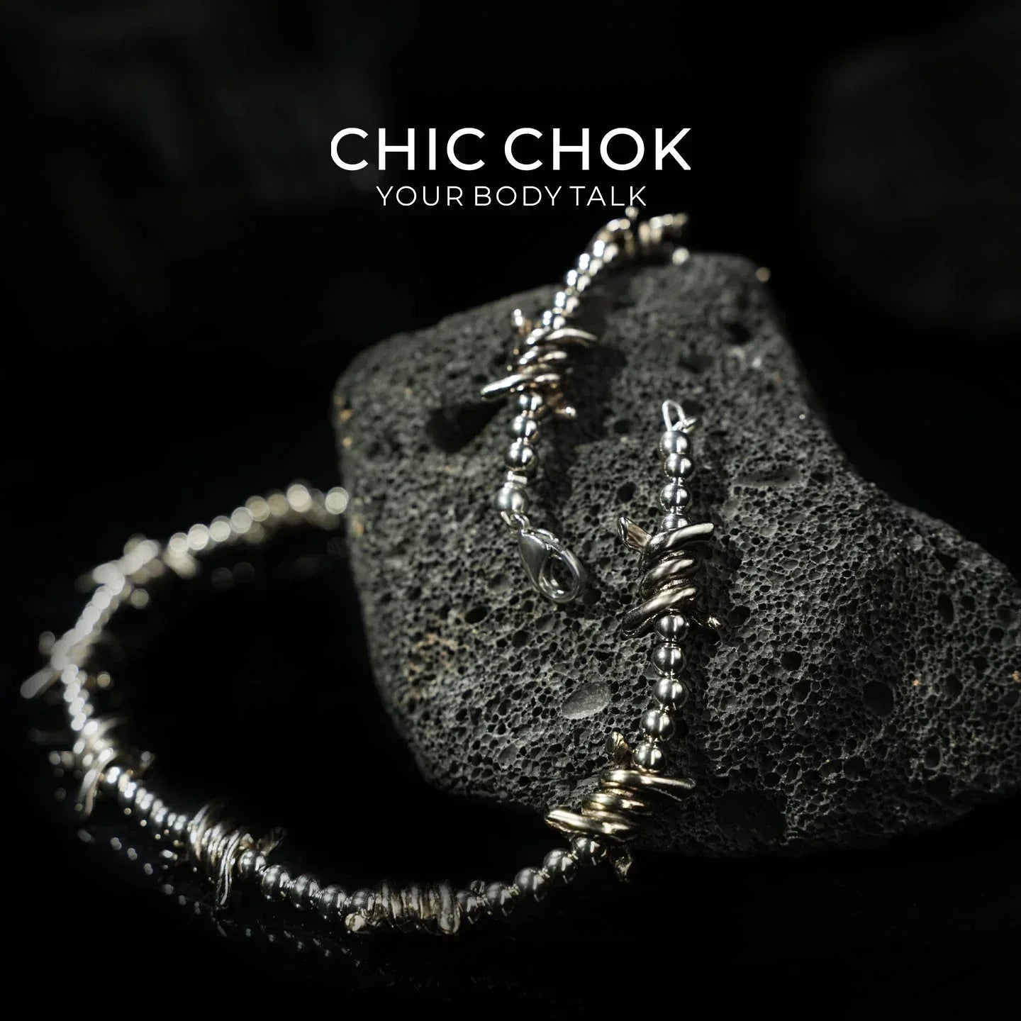 CHICCHOK [Steel Thorns] Heavy Metal Punk Necklace - CHICCHOK - Choker