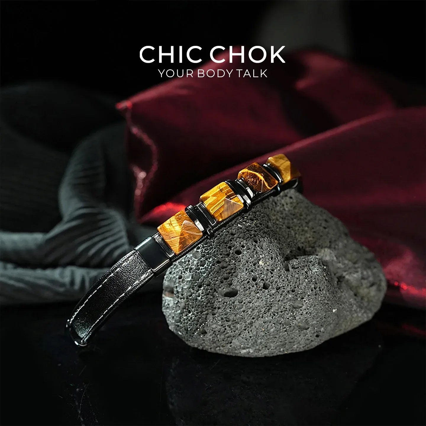 Golden Focus - CHICCHOK - Bracelet, Crystal Bracelet - Bracelet