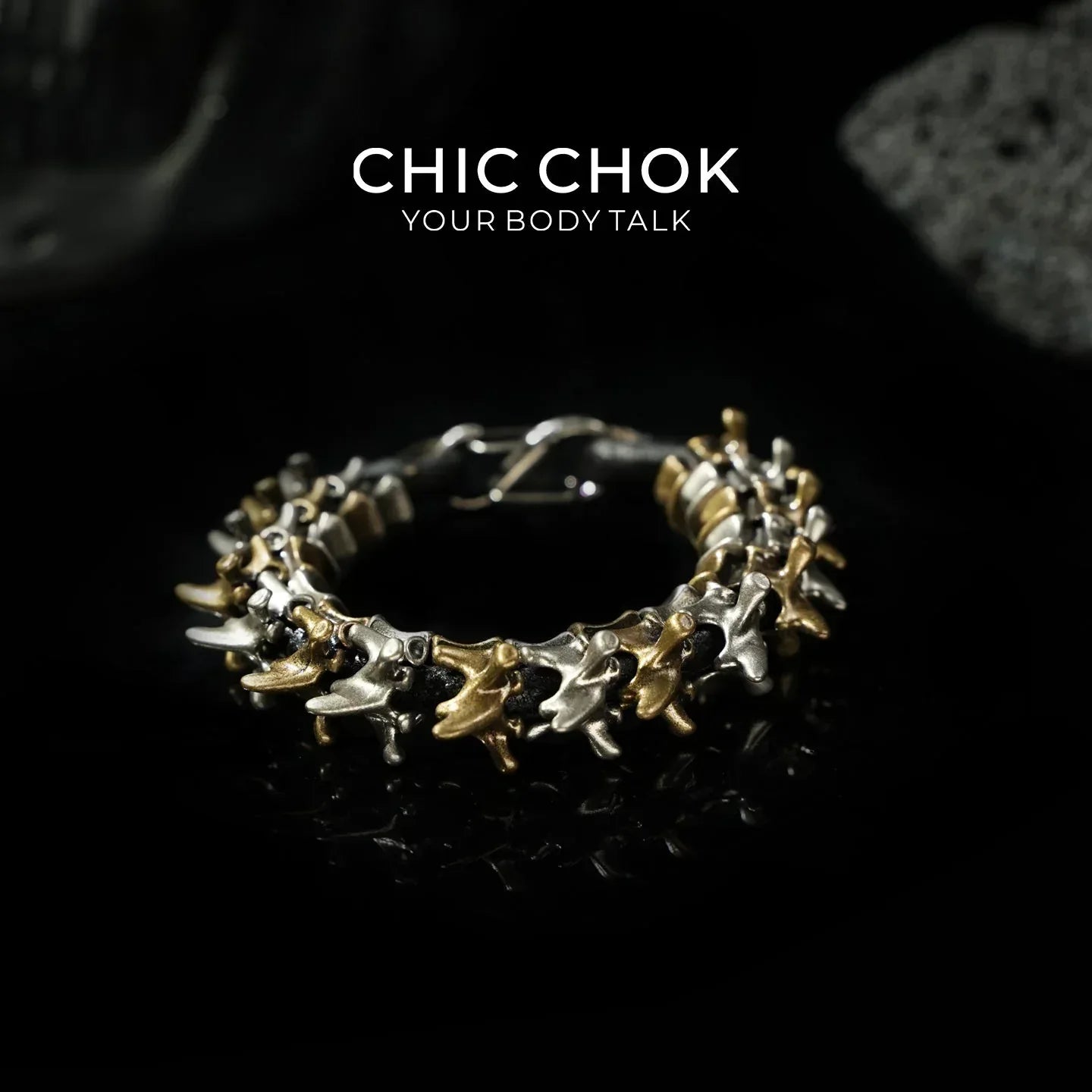 CHICCHOK Dragon Bone Bracelet - CHICCHOK - Bracelet - Metallic Bracelet