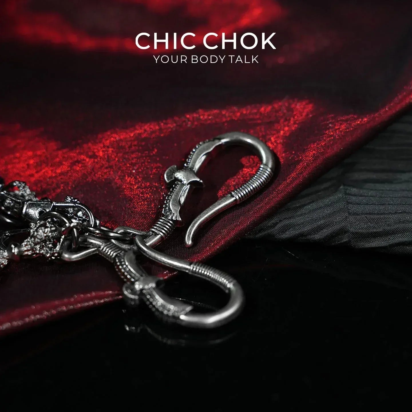 CHIC CHOK Handcrafted Metal Pants Chain - CHICCHOK - collar, pants chain - Choker