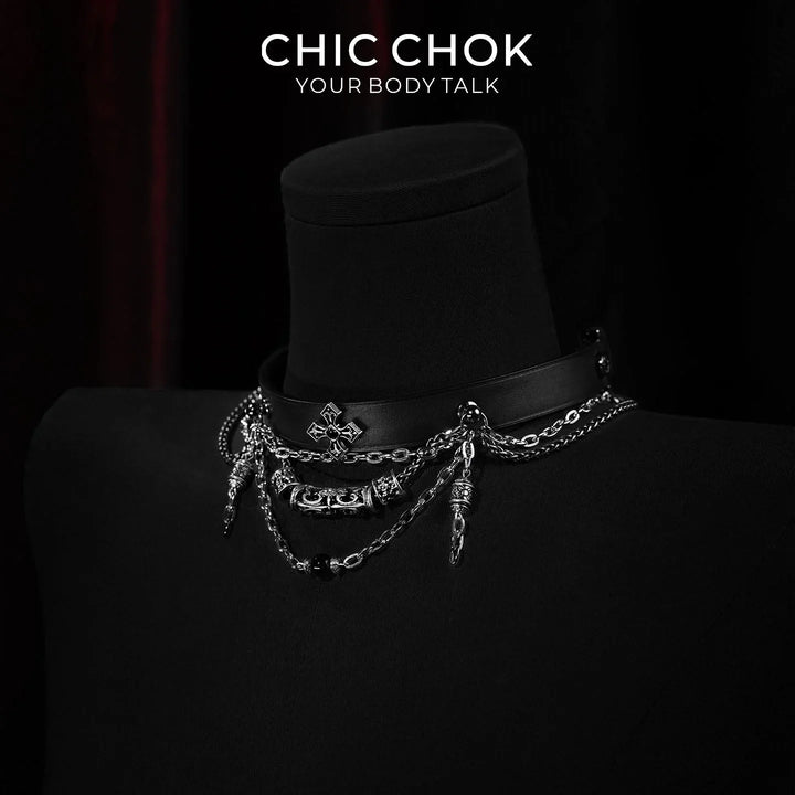 Fogbound Castle - CHICCHOK - Breathless, Choker, collar, Necklace - Choker