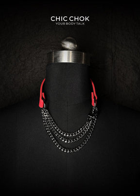 CHICCHOK [Breathless] Pulling Fashion and Fun Choker Red - CHICCHOK - Choker, collar - Choker