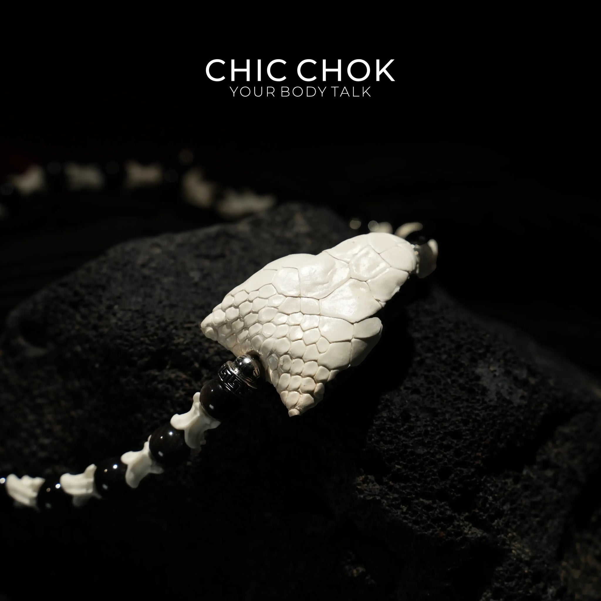 Black Skeleton Mystic Serpent - CHICCHOK - - Bracelet