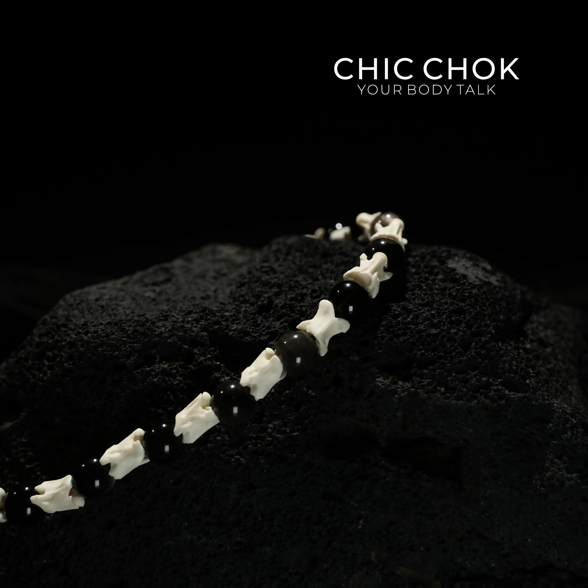 Black Skeleton Mystic Serpent - CHICCHOK - - Bracelet