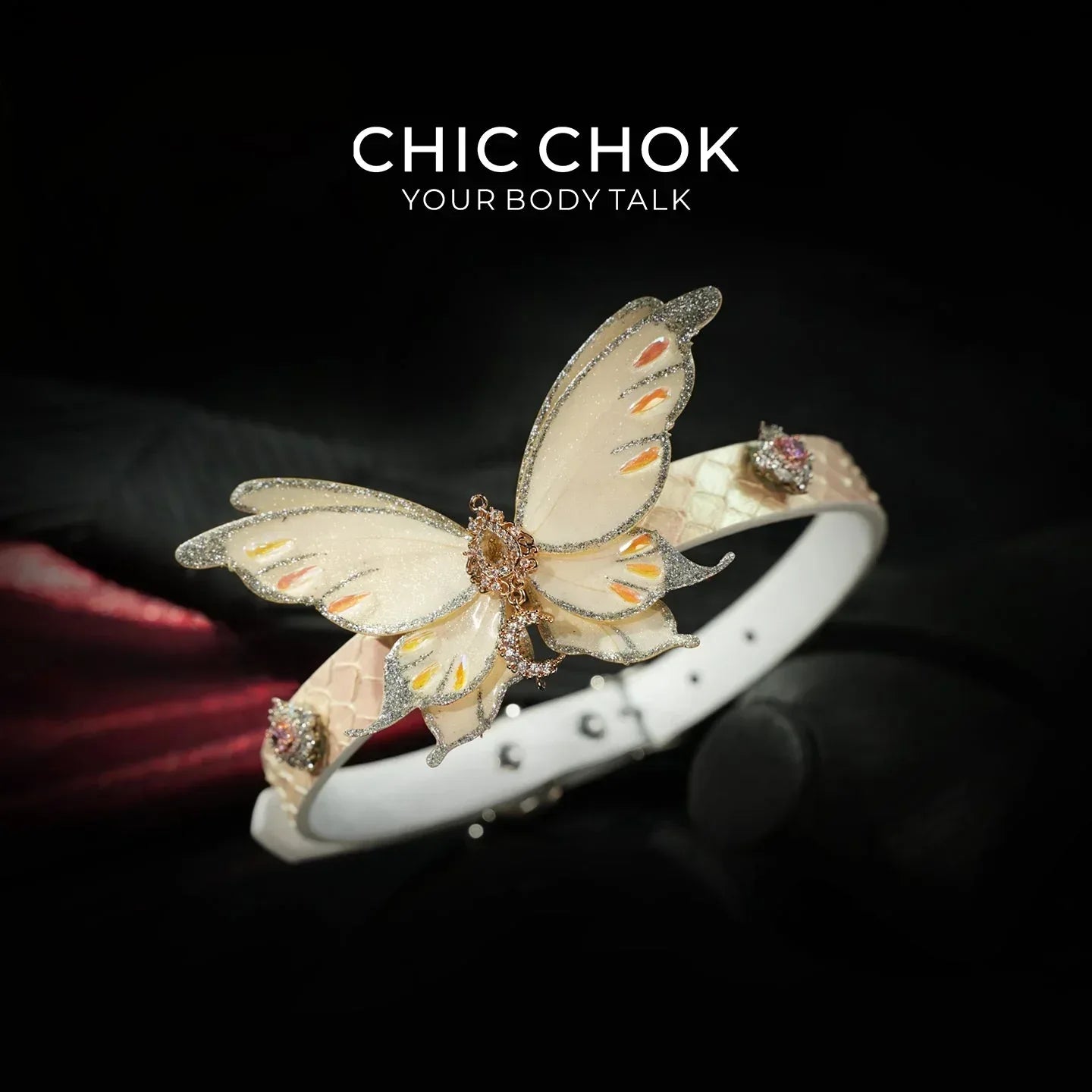 CHIC CHOK Rainbow Butterfly - CHICCHOK - Choker, collar - Choker
