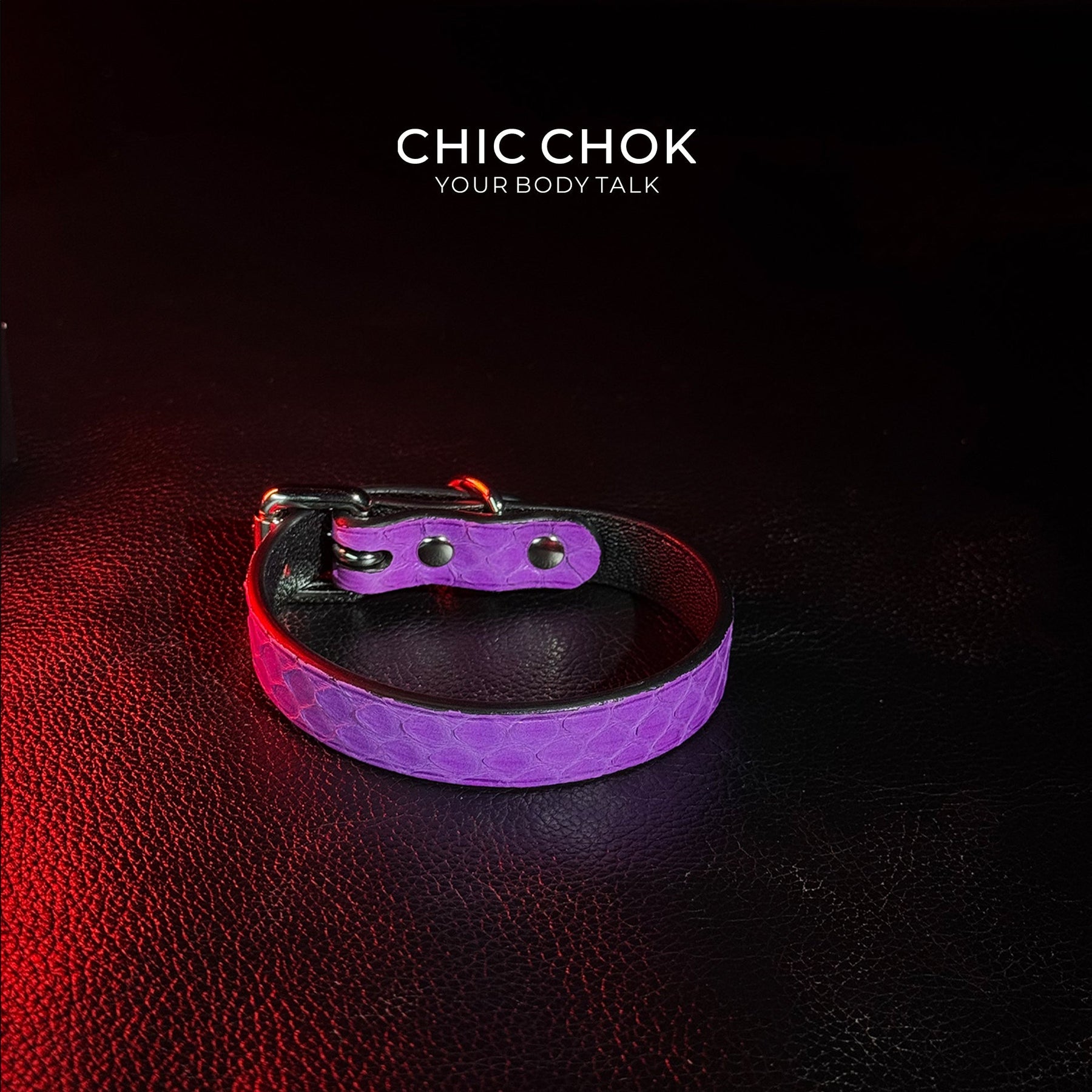 CHICCHOK [Play Time Set] - Genuine Leather Set PurpleSnakeskin