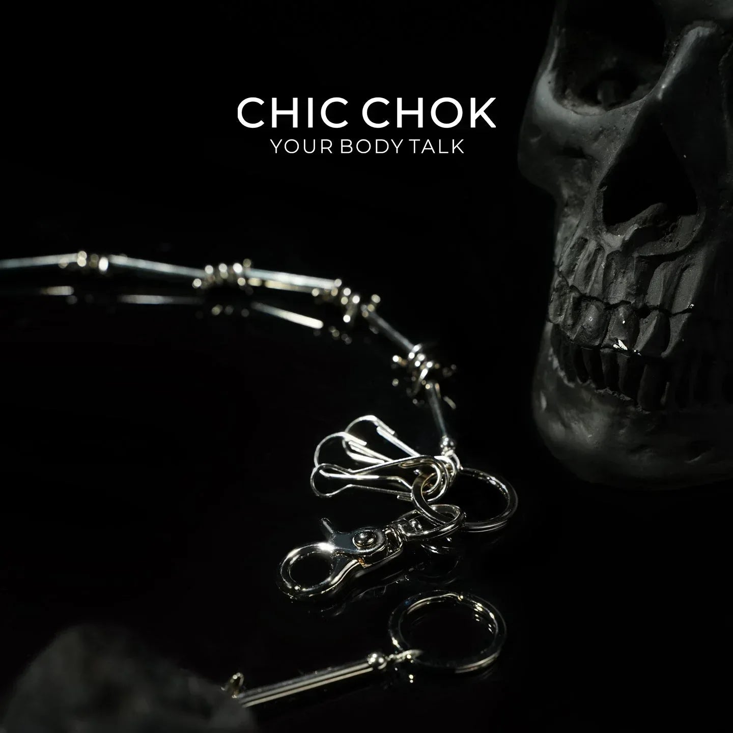 CHICCHOK [Steel Thorns] Heavy Metal Punk Pants Chain - CHICCHOK - Choker