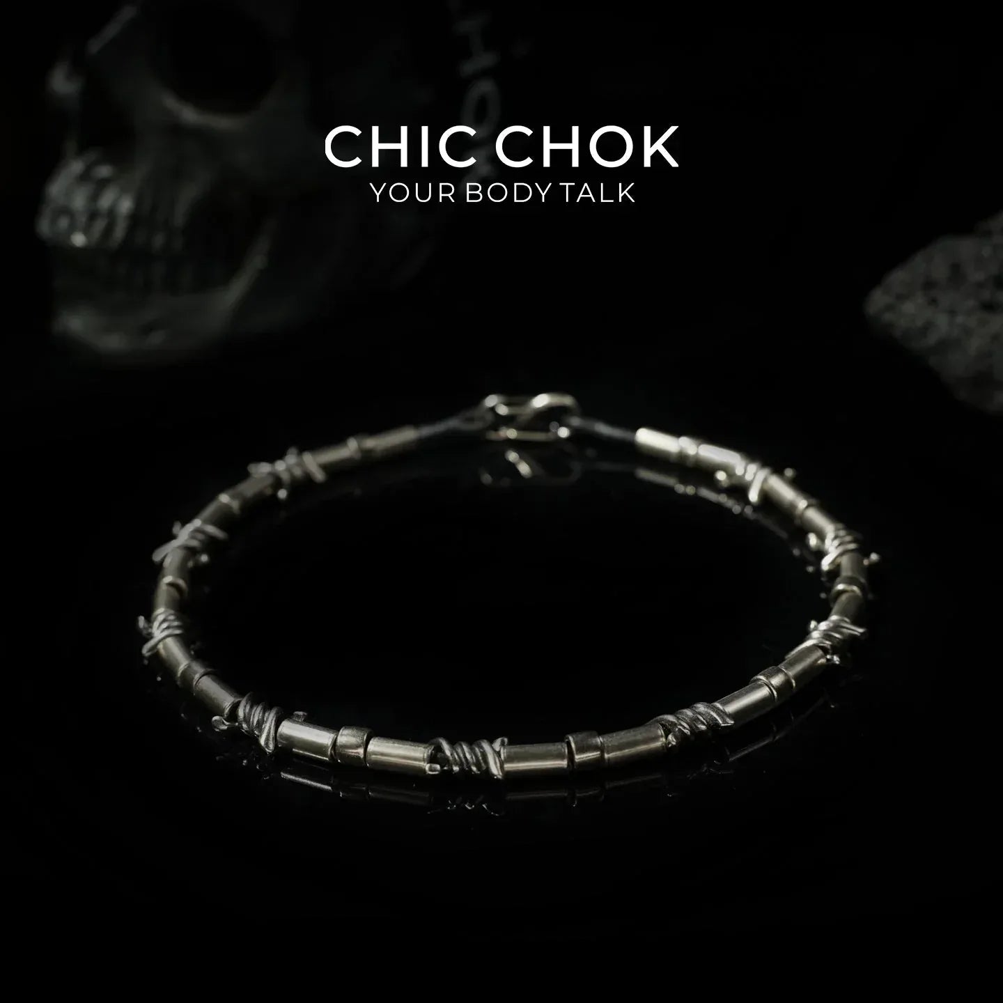CHICCHOK [Barbed Pulse] Industrial Steel Choker - CHICCHOK - Bracelet