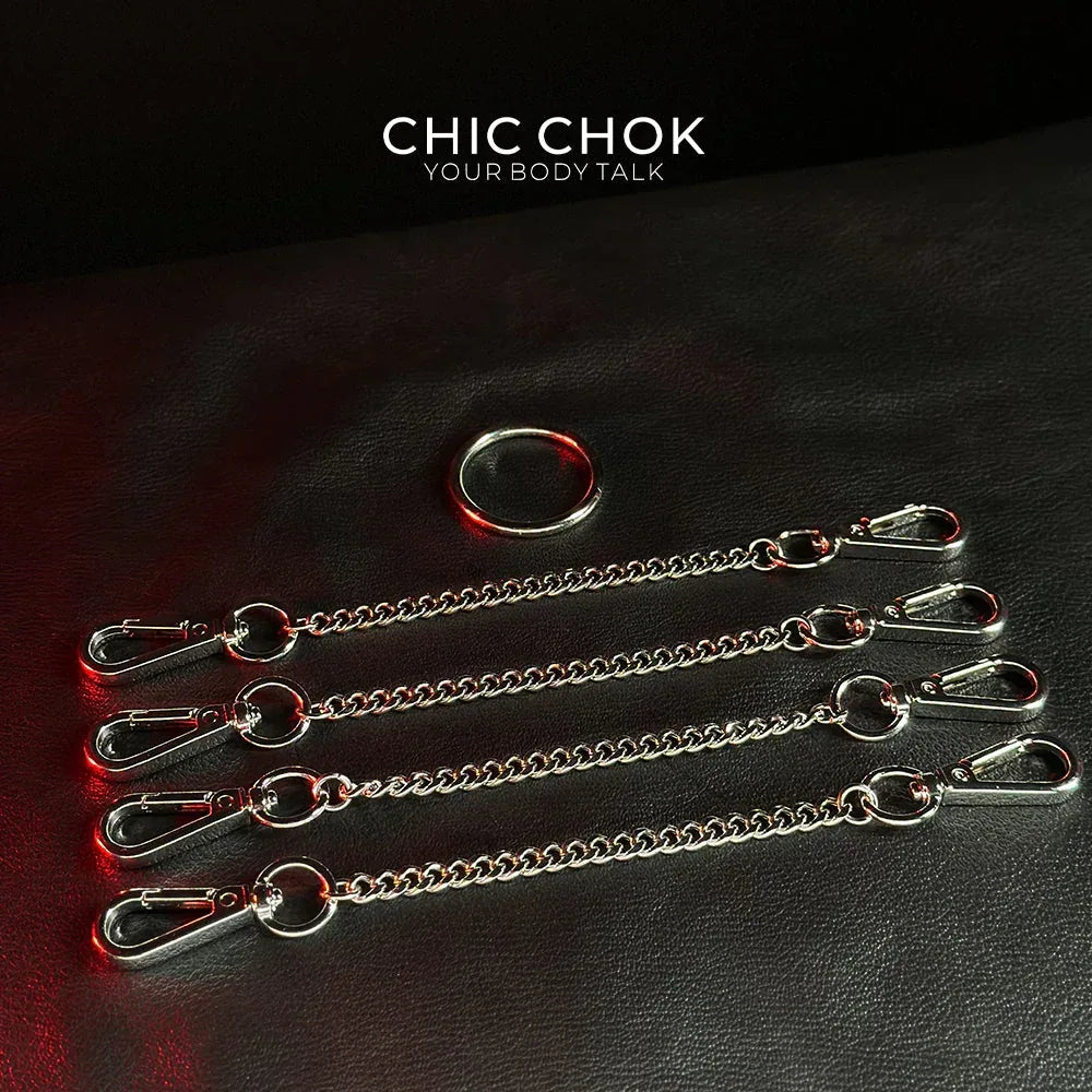 Dark Night Black and Red Happy Set - CHICCHOK - collar - Choker