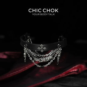 Fogbound Castle - CHICCHOK - Breathless, Choker, collar, Necklace - Choker