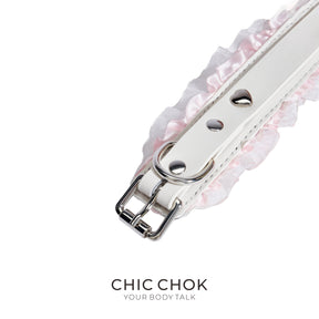 chicchok Black and red classic lace with collar, with traction, for couples