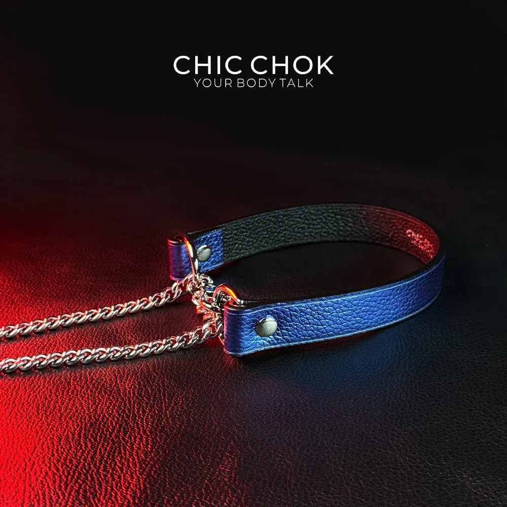CHICCHOK [Breathless] Pulling Fashion and Fun Choker(Blue) - CHICCHOK - Choker