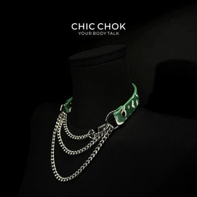 CHICCHOK [Breathless] Pulling Fashion and Fun Choker Christmas Limited Edition - CHICCHOK - Choker, collar - Choker