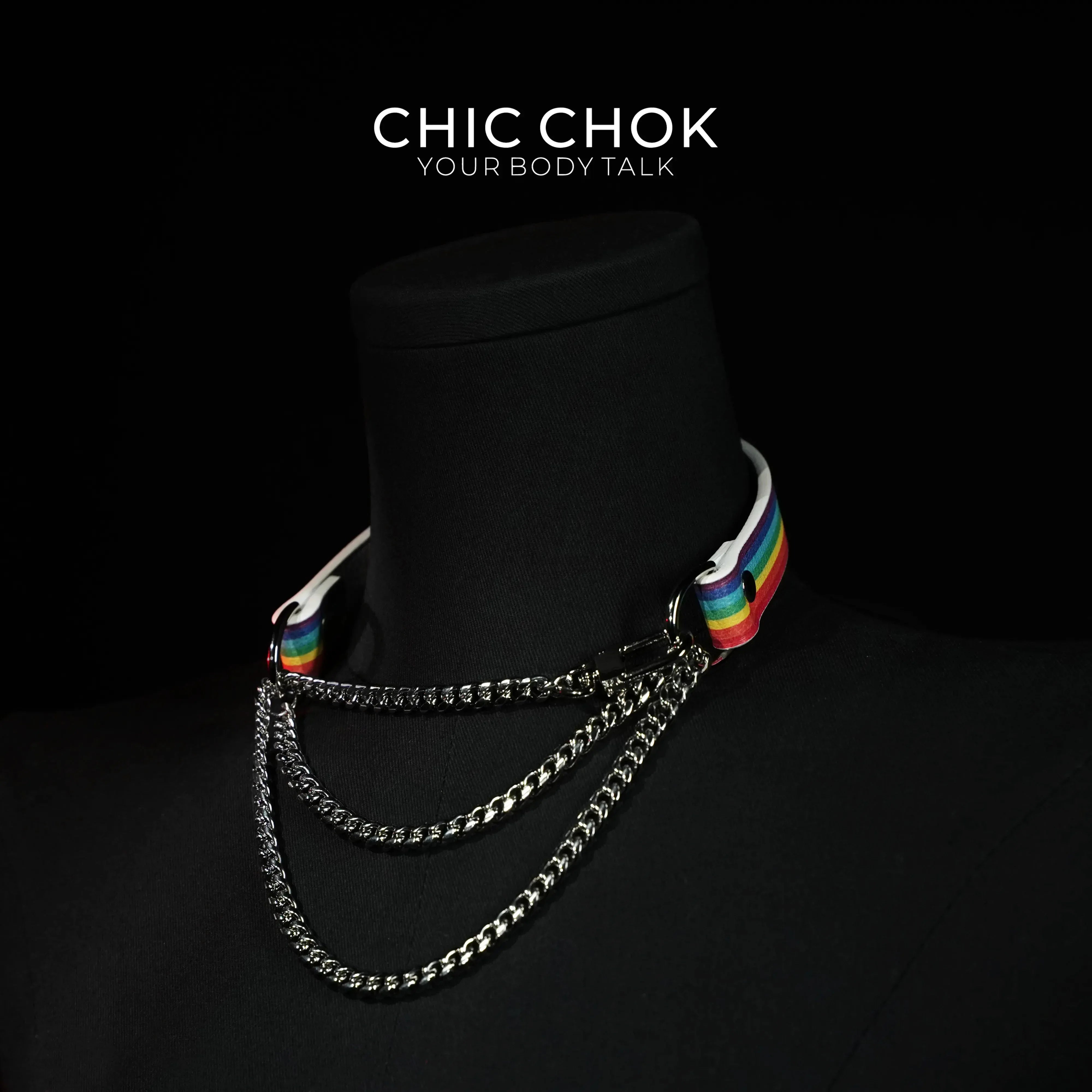 CHICCHOK [Breathless] Pulling Fashion and Fun Choker Rainbow - CHICCHOK - Choker