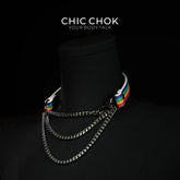 CHICCHOK [Breathless] Pulling Fashion and Fun Choker Rainbow - CHICCHOK - Choker, collar - Choker