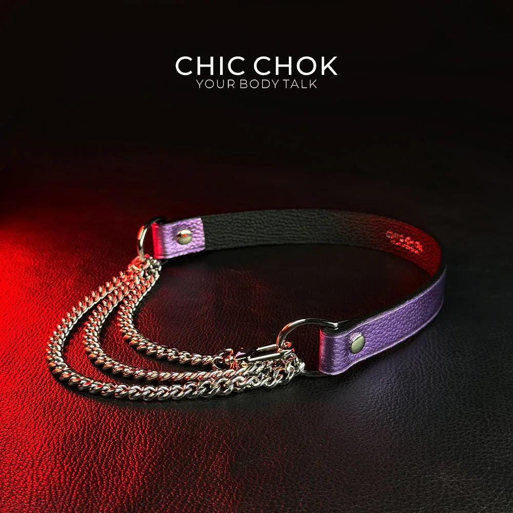 CHICCHOK [Breathless] Pulling Fashion and Fun Choker(Purple) - CHICCHOK - Choker