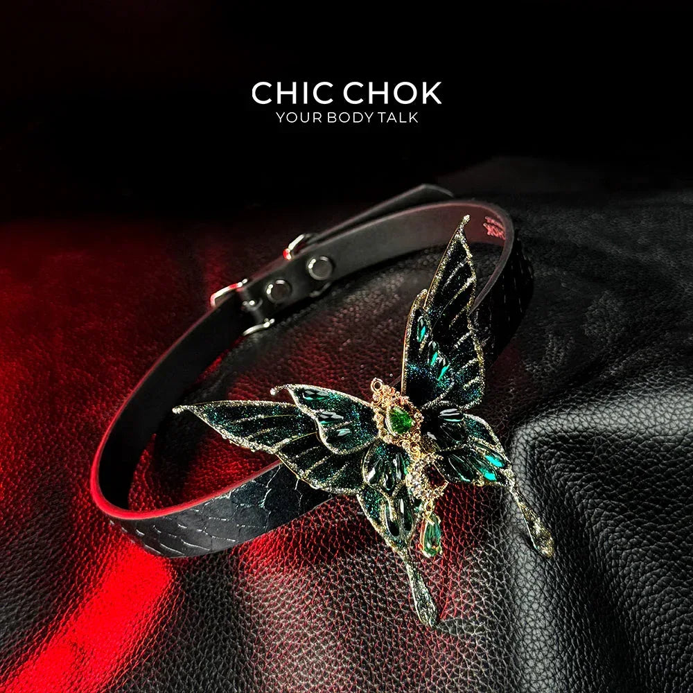 CHICCHOK Green Butterfly Fairy - Dancing Green Dream - CHICCHOK - Choker