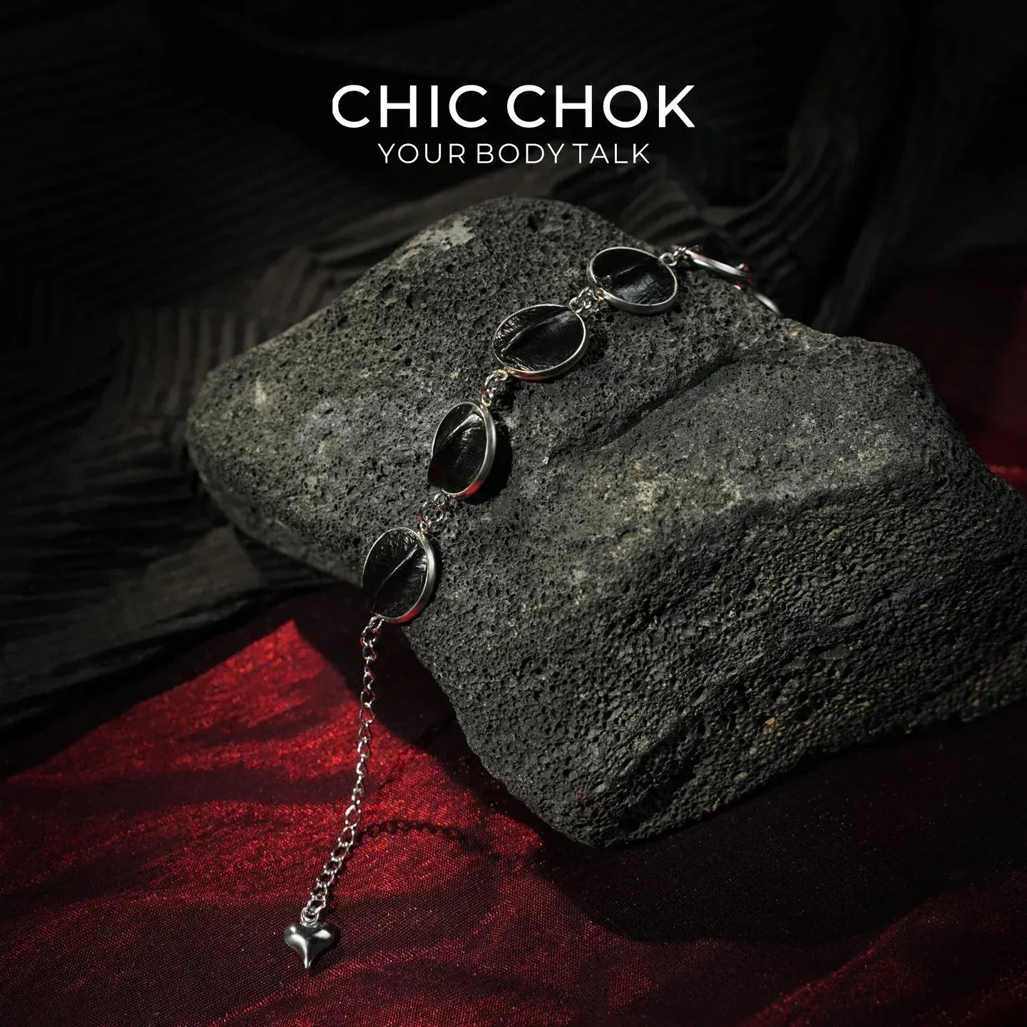 CHIC CHOK The Crocodile’s Stillness: Textured Scale Link Bracelet - CHICCHOK - - Bracelet
