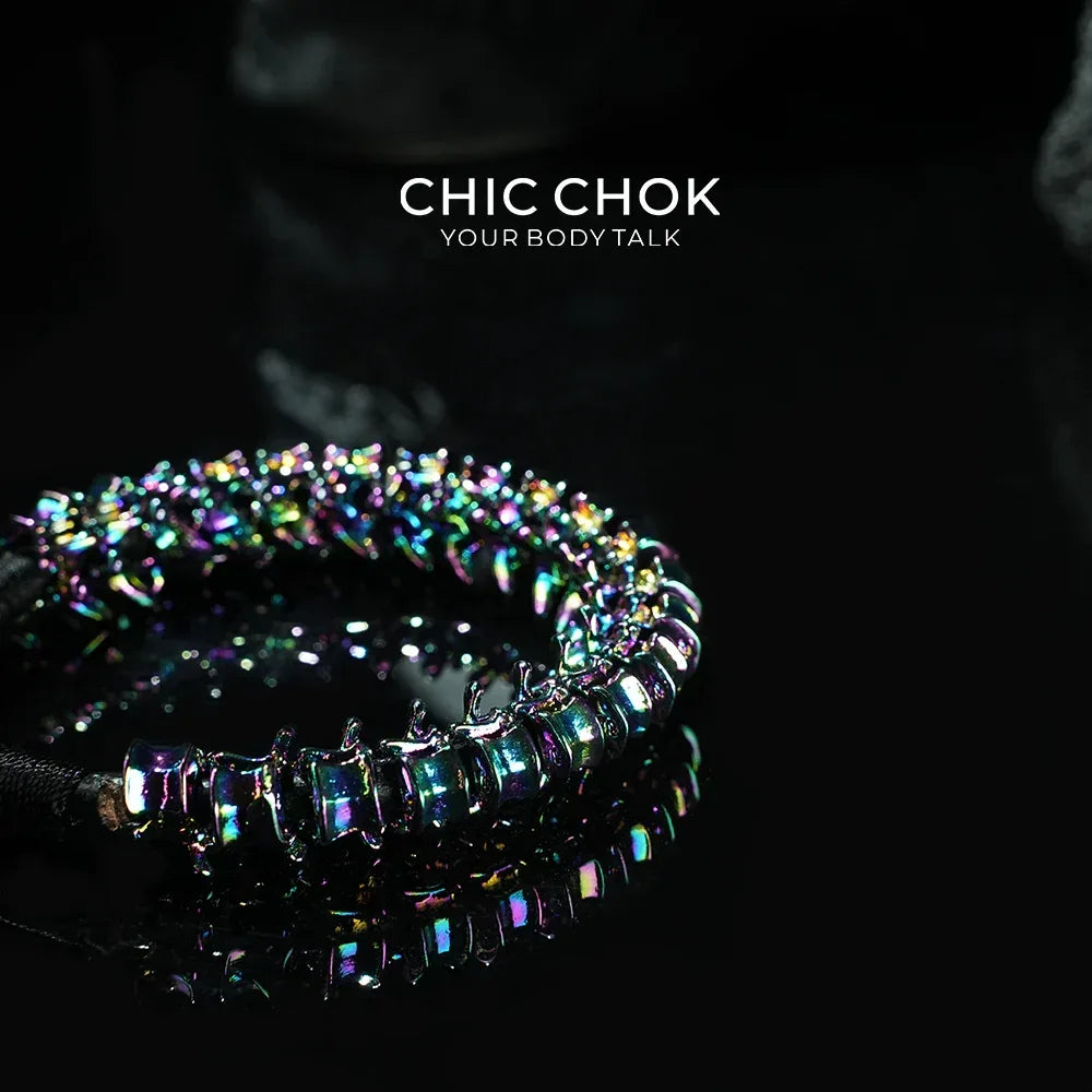 CHICCHOK Dragon Bone Bracelet – Dazzling Color - CHICCHOK - Bracelet - Metallic Bracelet
