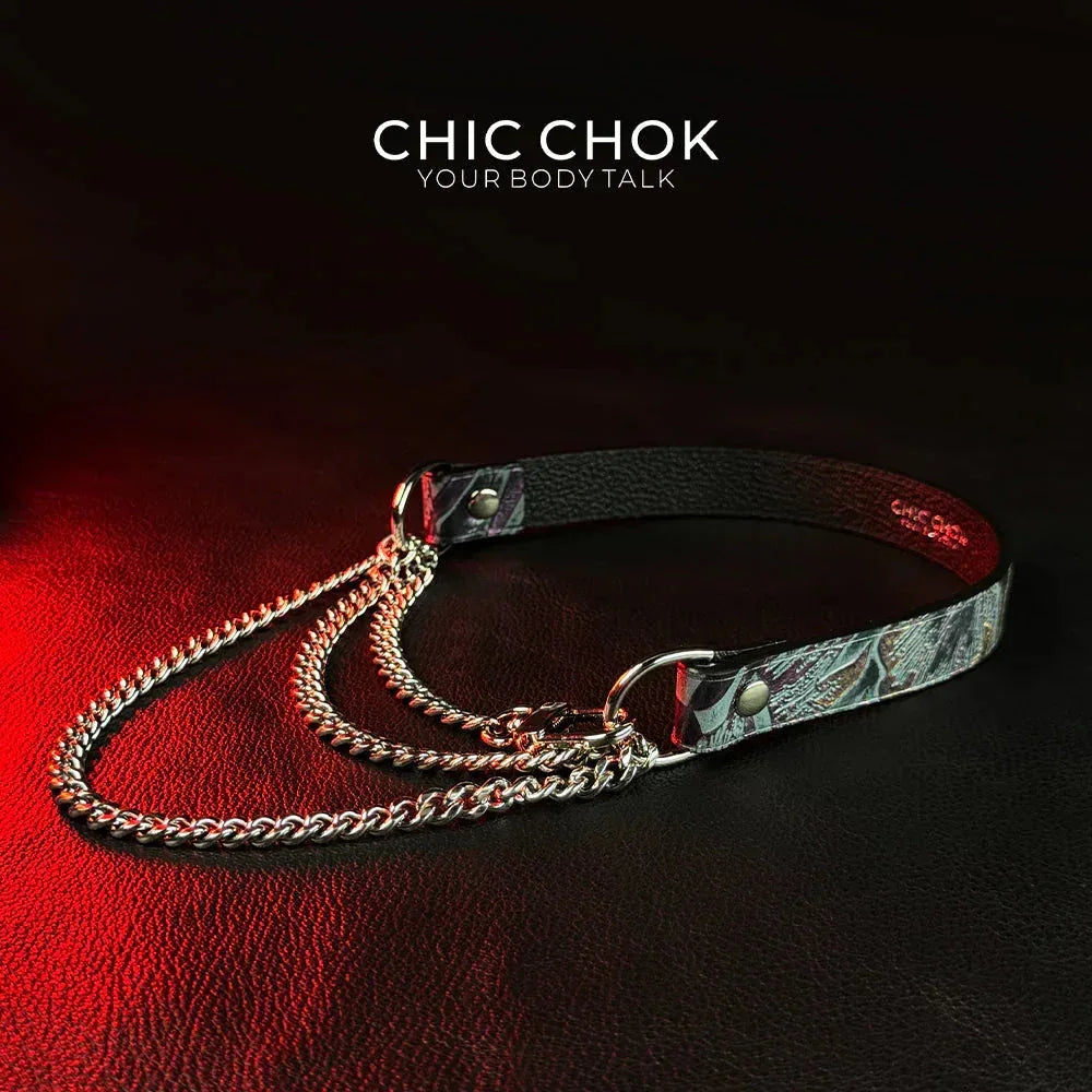 CHICCHOK [Breathless] Pulling Fashion and Fun Choker(Gasping Bloom) - CHICCHOK - Choker