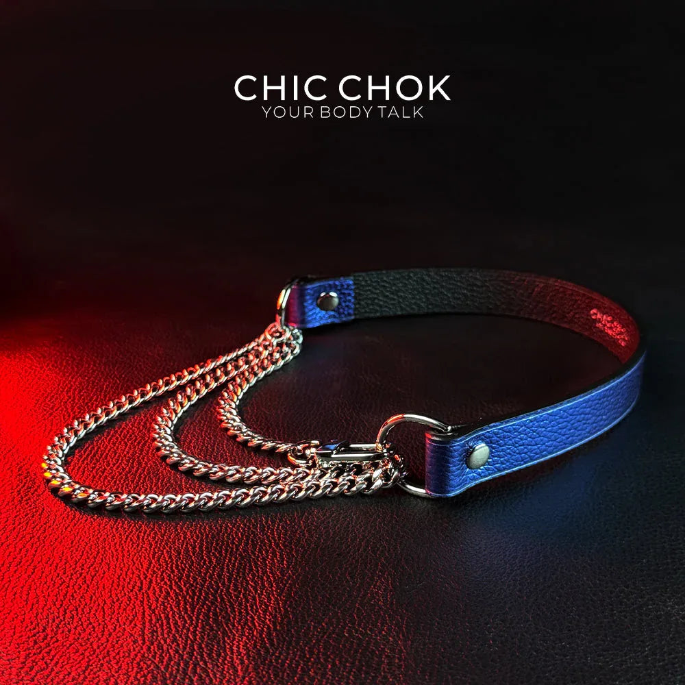 CHICCHOK [Breathless] Pulling Fashion and Fun Choker(Blue) - CHICCHOK - Choker