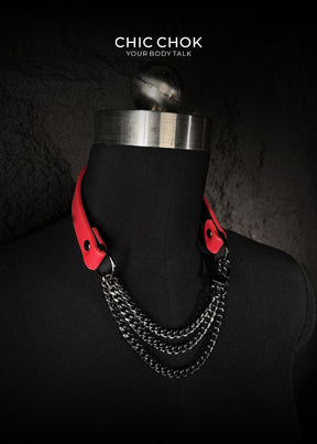 CHICCHOK [Breathless] Pulling Fashion and Fun Choker Red - CHICCHOK - Choker, collar - Choker