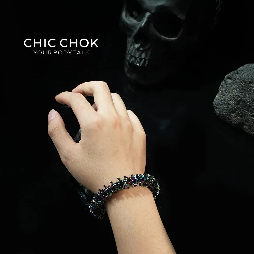CHICCHOK Dragon Bone Bracelet – Dazzling Color - CHICCHOK - Bracelet - Metallic Bracelet