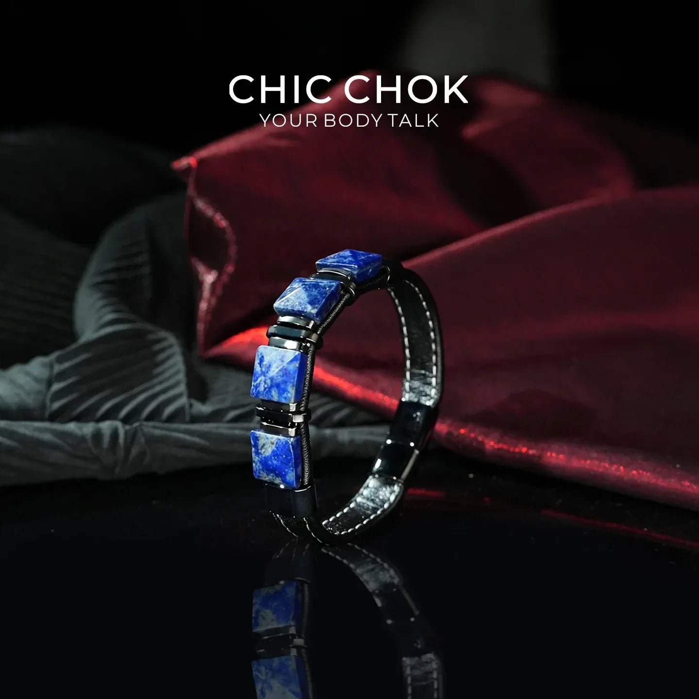 Blue Focus - CHICCHOK - Bracelet, Crystal Bracelet - Bracelet
