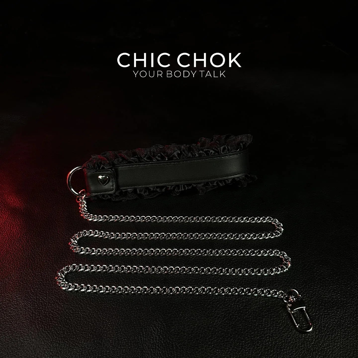 CHICCHOK [Kitty Love] Kitty Themed Cute Lovely Leather Lace with Bell Adjustable Choker - CHICCHOK - Choker