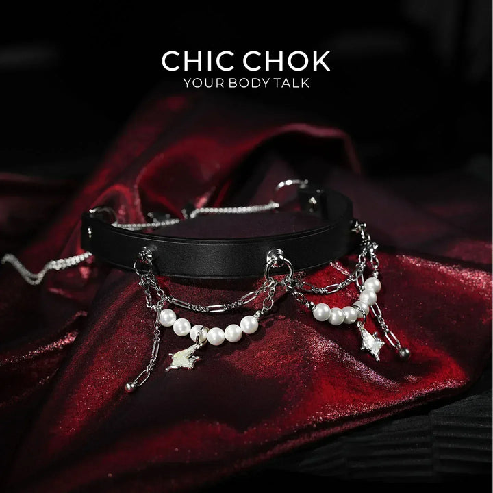 Midnight Butterfly - CHICCHOK - Breathless, Choker, collar, Necklace - Choker