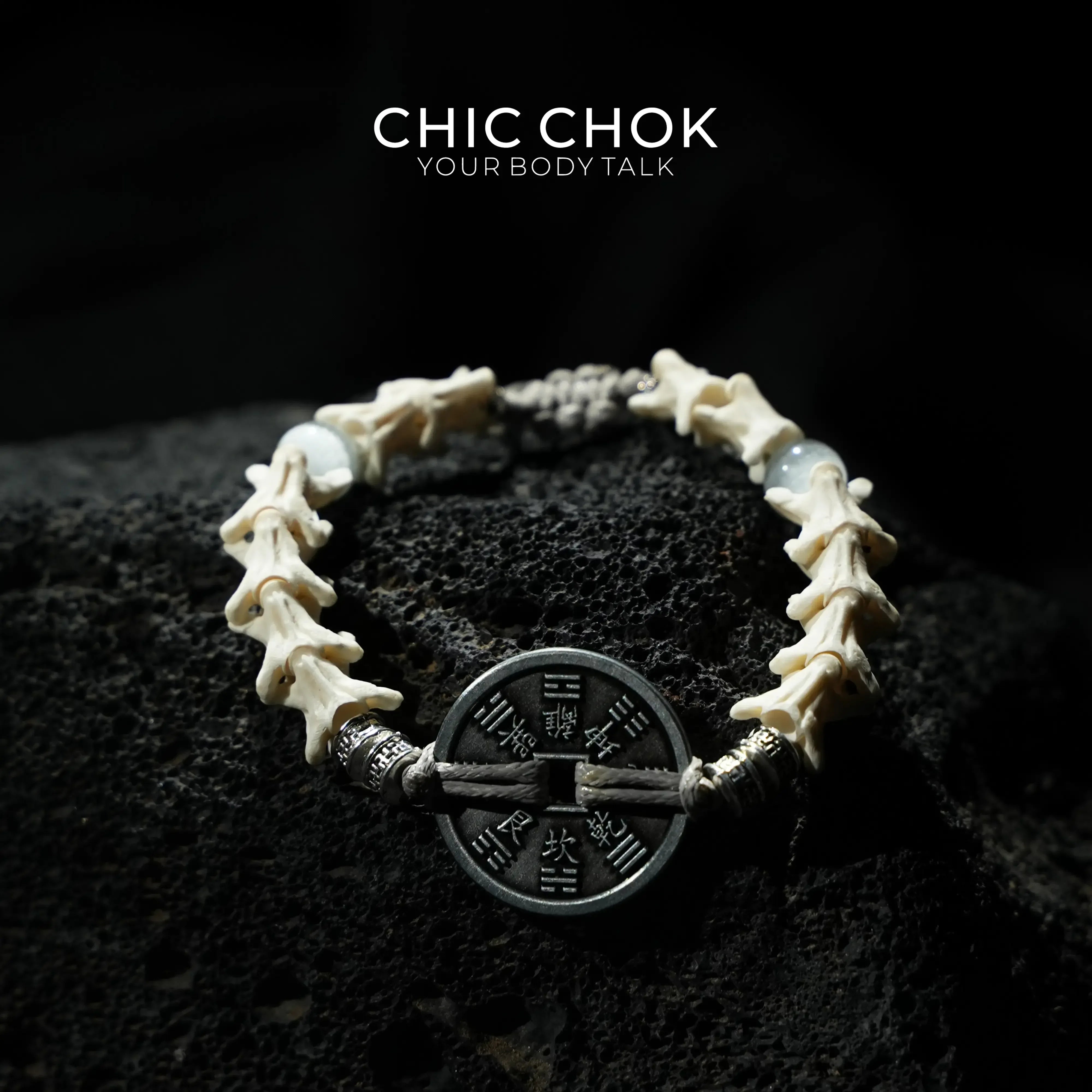 Serpent Vertebrae Bagua Coin - CHICCHOK - 