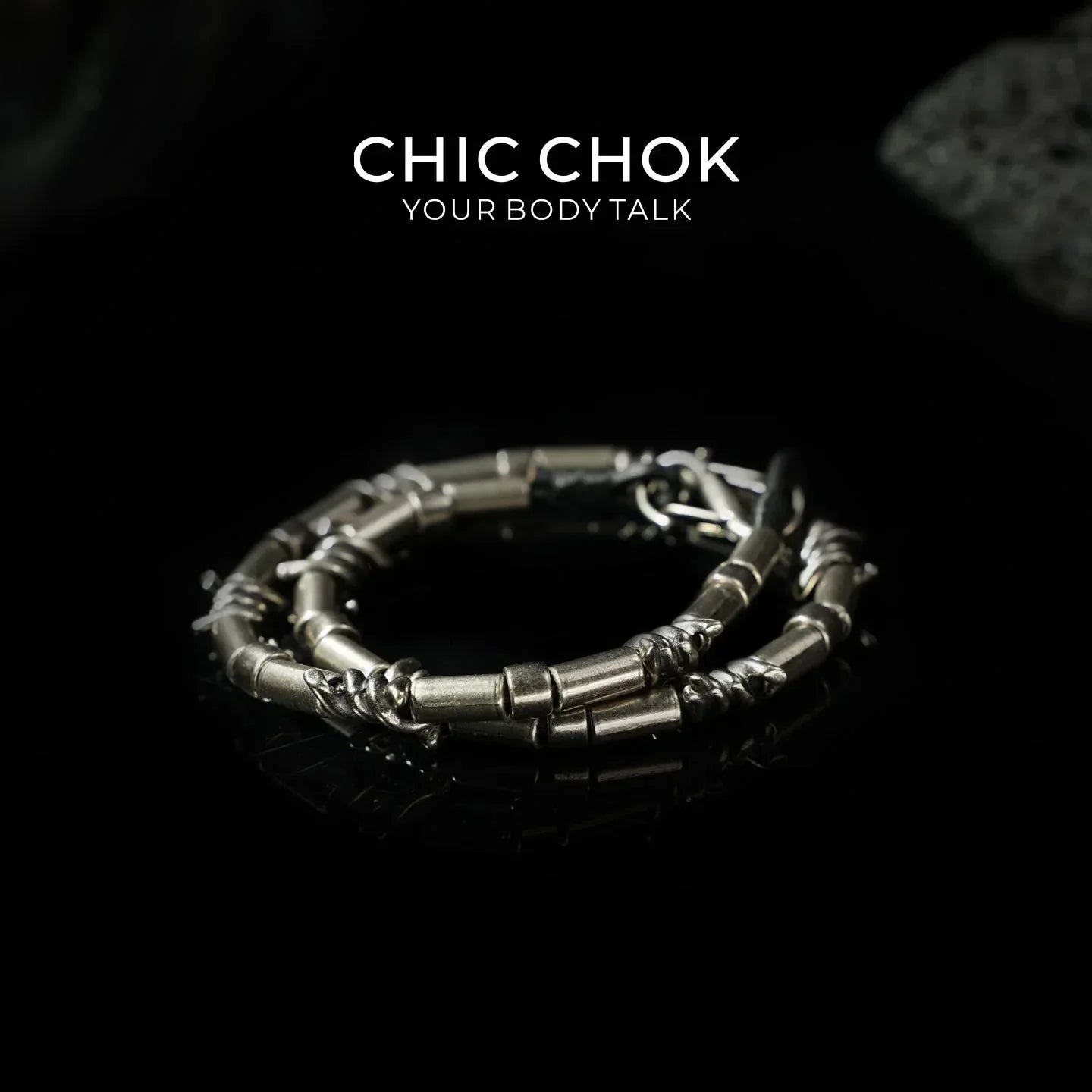 CHICCHOK [Barbed Pulse] Industrial Steel Choker - CHICCHOK - Bracelet