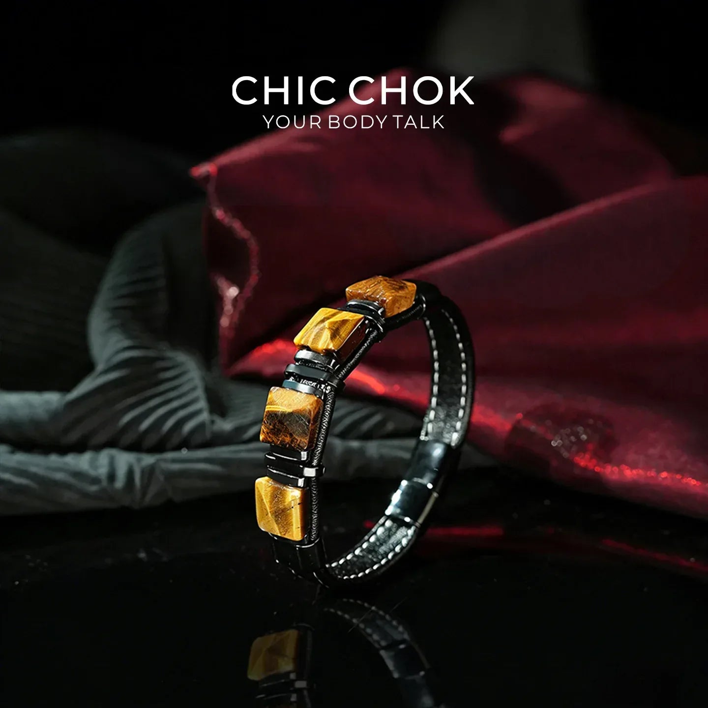 Golden Focus - CHICCHOK - Bracelet, Crystal Bracelet - Bracelet