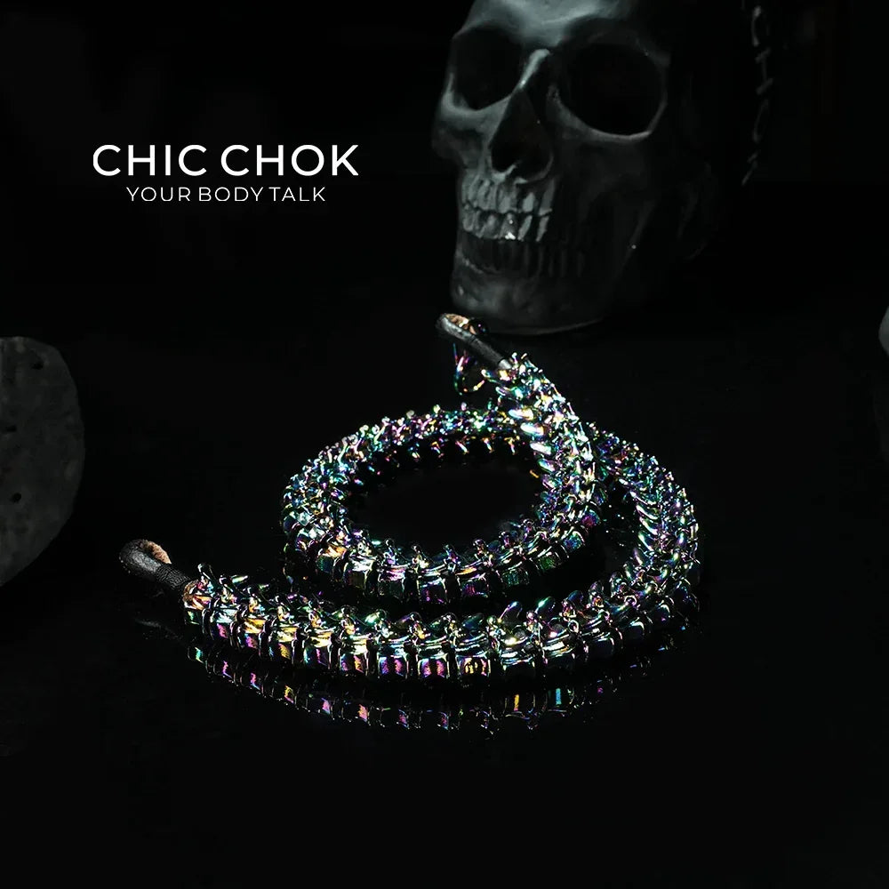 [CHICCHOK] Dragon Themed Choker - Bone Charm Elegance, A Fusion of Strength and Softness in a Choker Design Highlights(Dazzling Colors) - CHICCHOK - Choker