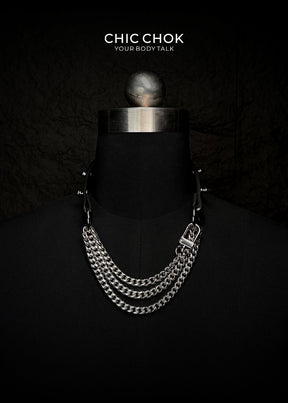 Spiked Breathless Black Leather Choker