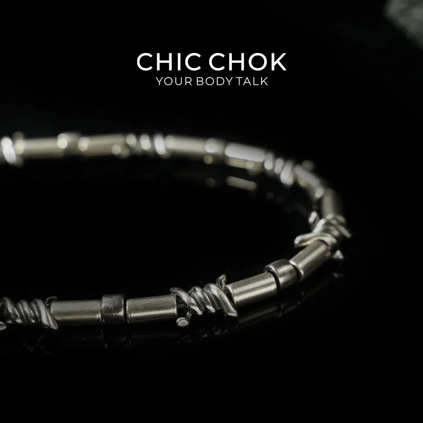 CHICCHOK [Barbed Pulse] Industrial Steel Choker - CHICCHOK - Bracelet