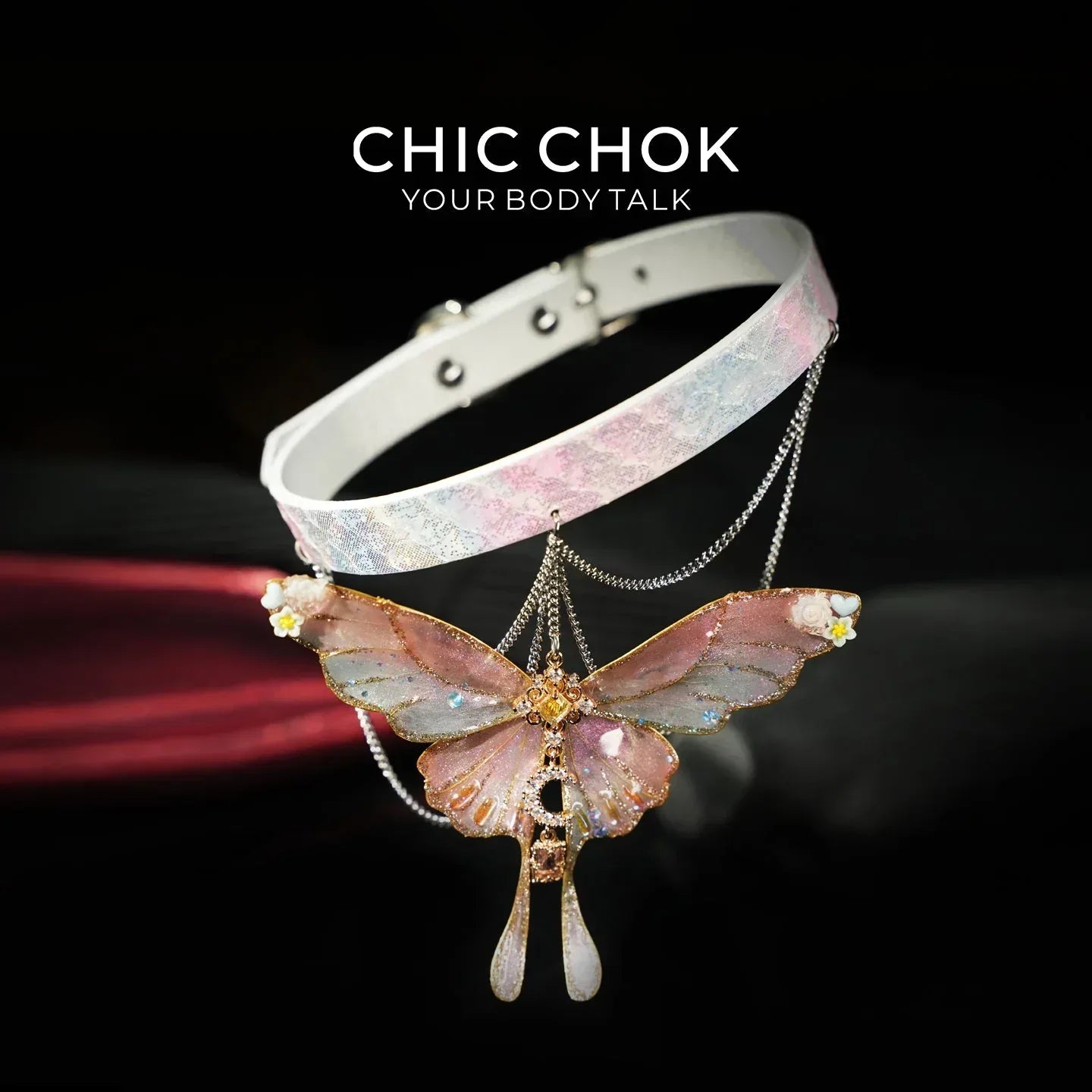 CHIC CHOK Rainbow Butterfly - CHICCHOK - Choker, collar - Choker