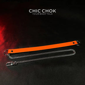 CHICCHOK [Breathless] Pulling Fashion and Fun Choker(Orange) - CHICCHOK - Choker, collar - Choker