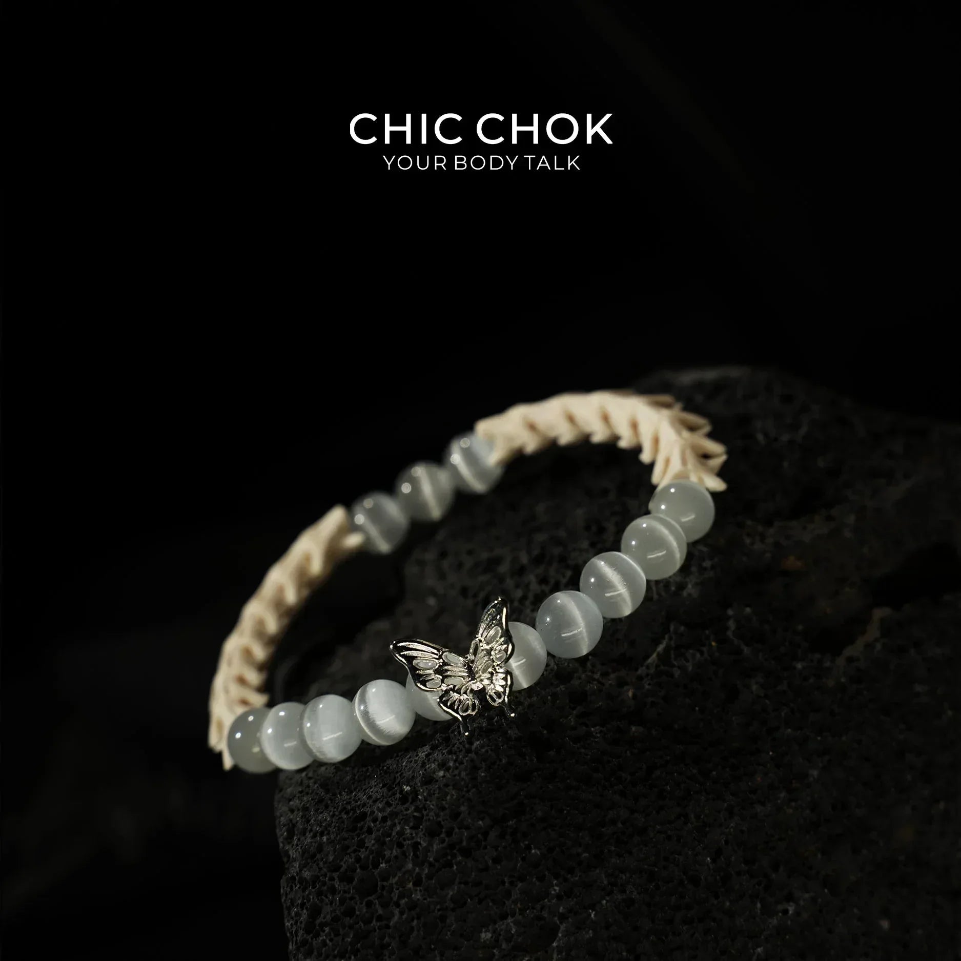 Butterfly Bone Frost Firefly Bracelet - CHICCHOK - 