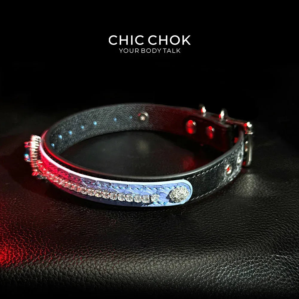 CHIC CHOK [Azure Wish] Atlantis Sapphire Neck Ring - Mystery and Luxury - CHICCHOK - Choker