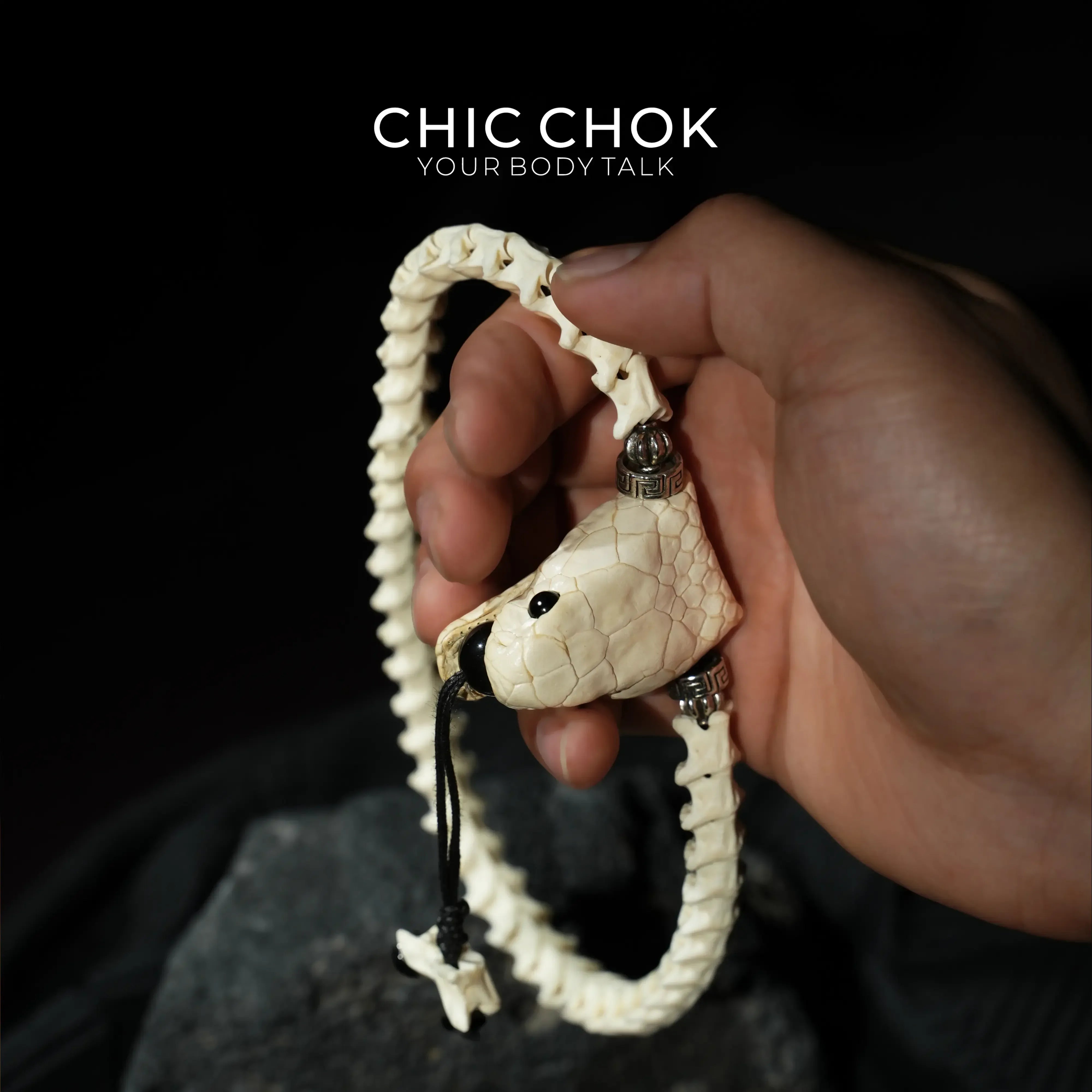 CHIC CHOK [Serpent Bone Pledge] Bracelet—A Wild Declaration of Dark Aesthetics - CHICCHOK - 