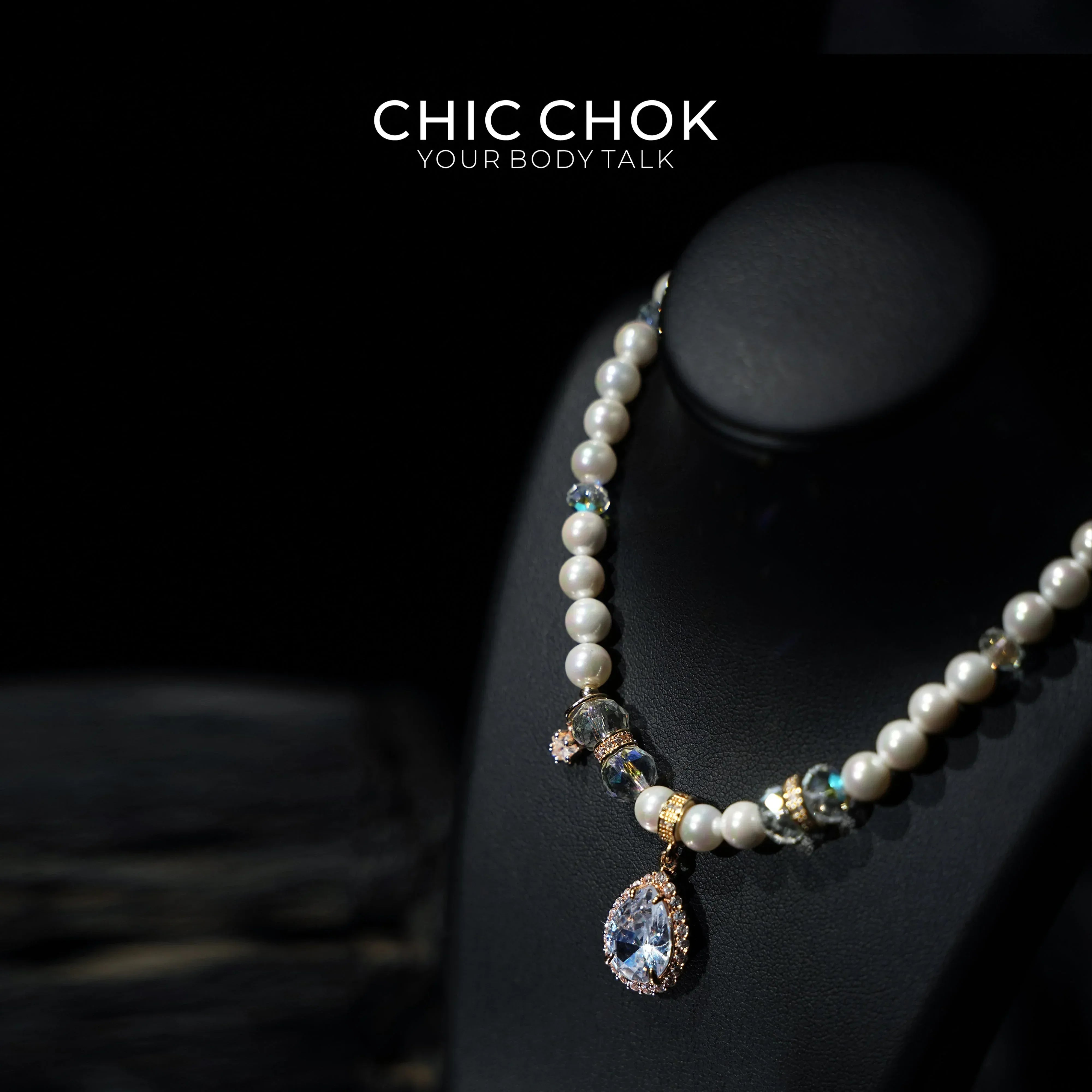 Tears of the Pearl Goddess - CHICCHOK - Choker, collar, Daily Wind - Choker