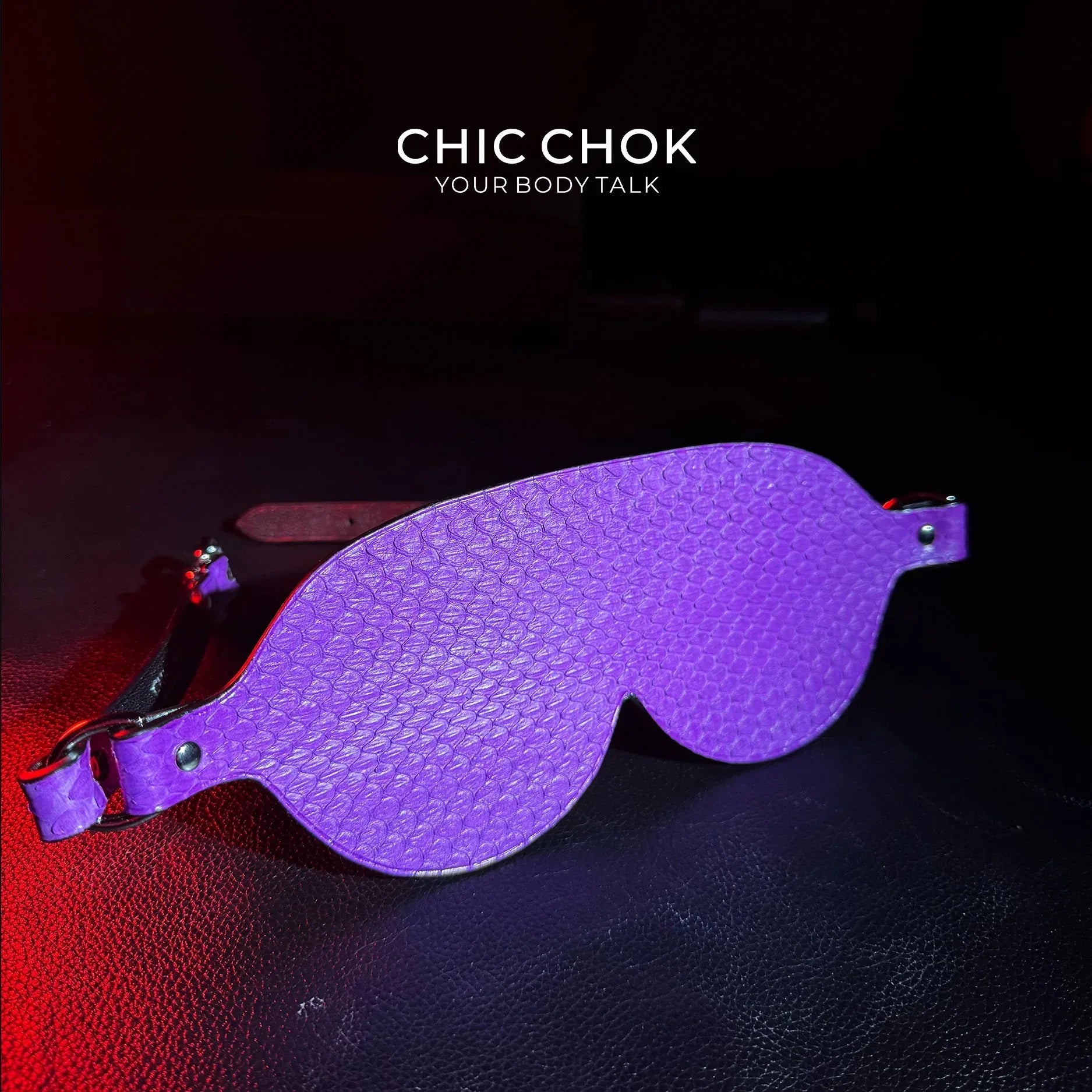 Purple Snakeskin Leather Necklace Set - Handmade Boho Jewelry - CHICCHOK - 