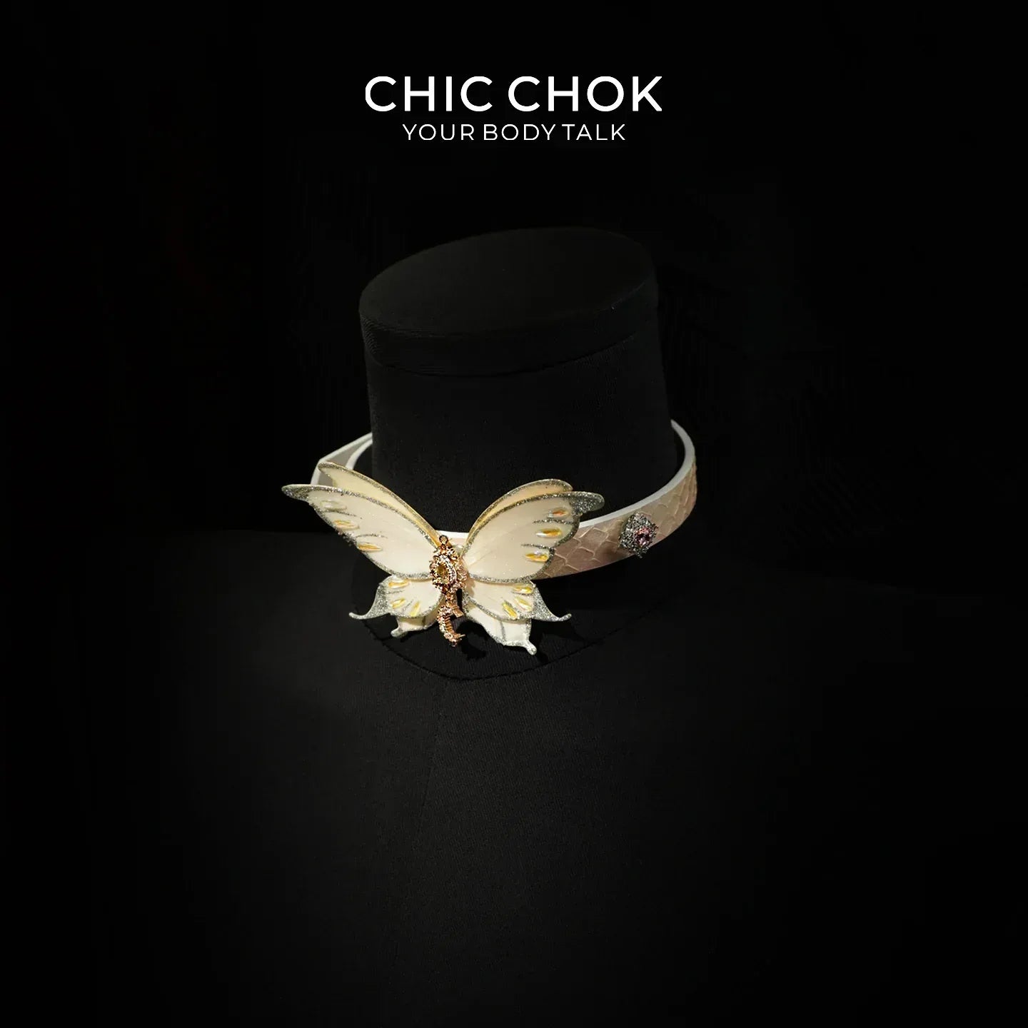 CHIC CHOK Rainbow Butterfly - CHICCHOK - Choker, collar - Choker