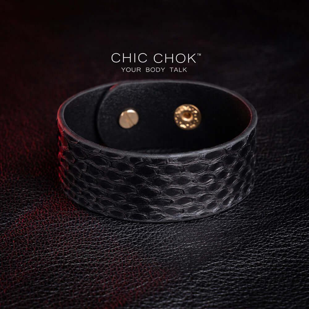 CHICCHOK [Dark Forest] - Black Python Adjustable Bracelet - CHICCHOK - Bracelet - Bracelet